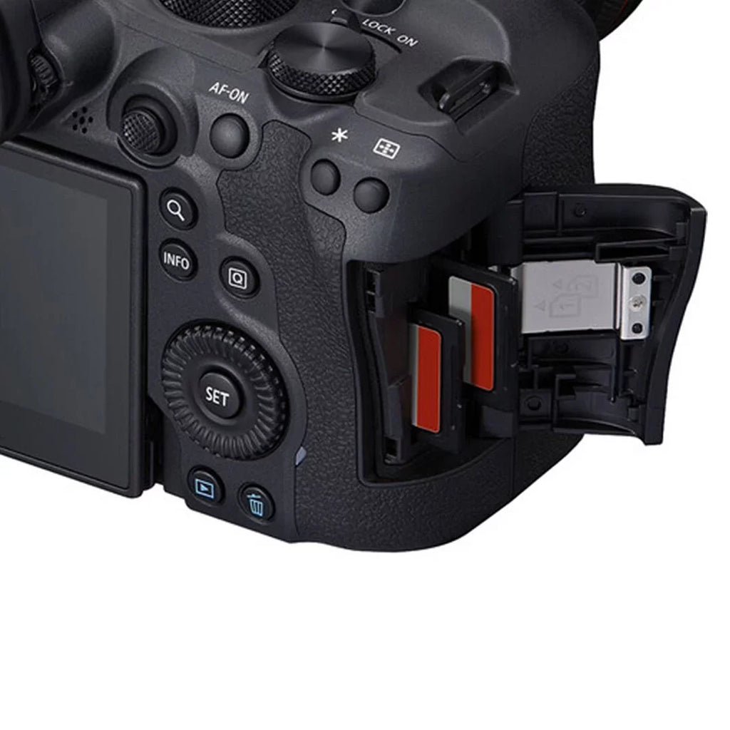 Camera Accessory Lens LED EF 75-300mm + 24-105mm Bundle Mark with Flash + Card II Case ZeeTech + Adapter 128GB Memory EOS SanDisk RF Mount + R6 Canon + + Mirrorless