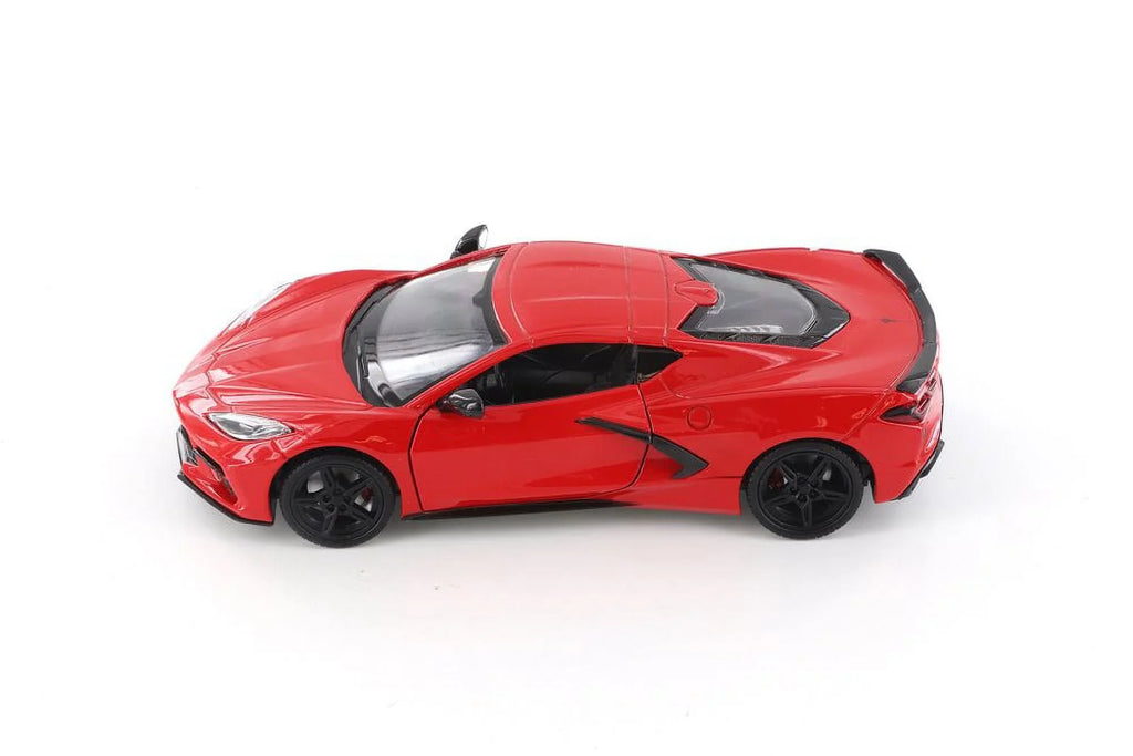 79360/16D - Toy scale Showcasts Model 1/24 Corvette Chevy 2020 C8 Red - Car Stingray, Diecast