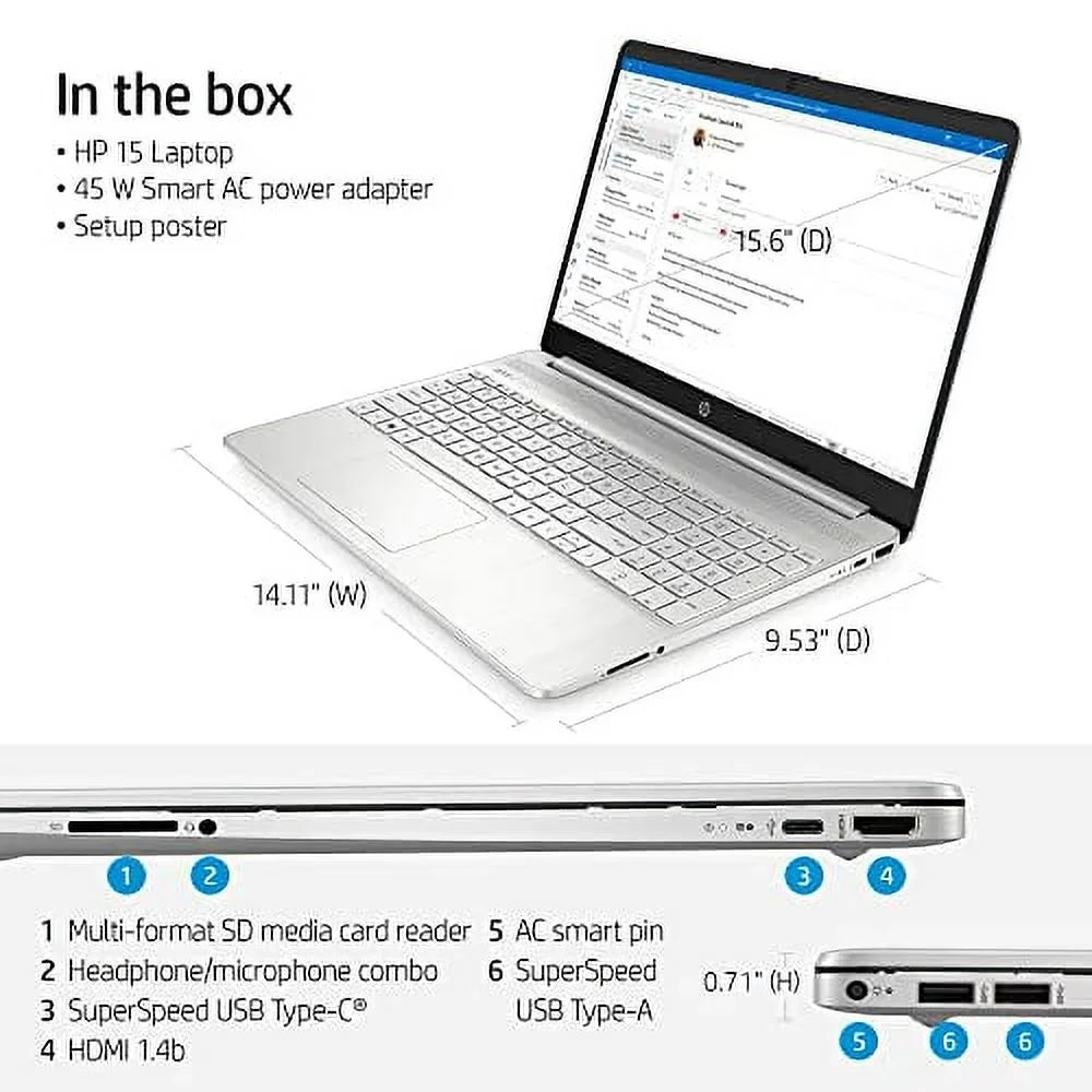 Laptop, FHD 8GB Iris HP 4.2GHz), HD 2023 Graphics, Webcam, 512GB 9+ 6, 11+Marxsolcables (Beat WiFi Core RAM, Intel Battery, SSD, Winows Screen Hours i7-1065G7,Upto Newest 15.6’’ Quad i5-1135G7 Xe