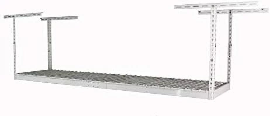 pound (white, 2x8 garage 18"-33") overhead rack steel storage - storage capacity weight adjustable height rack - overhead 400