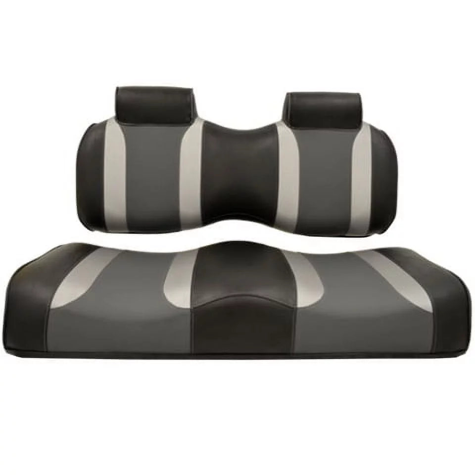 MadJax Front Grey up) and (2007- Golf - Cushions Silver Seat Black/Liquid for G29/Drive Drive2 Rush/Lagoon Cart Tsunami Yamaha