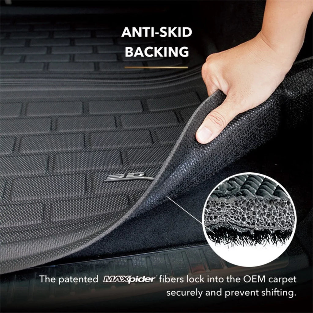 TOYOTA with 3D Liner KAGU Cargo 2008-2013 Liner HIGHLANDER Cargo MAXpider compatible (BLACK) -