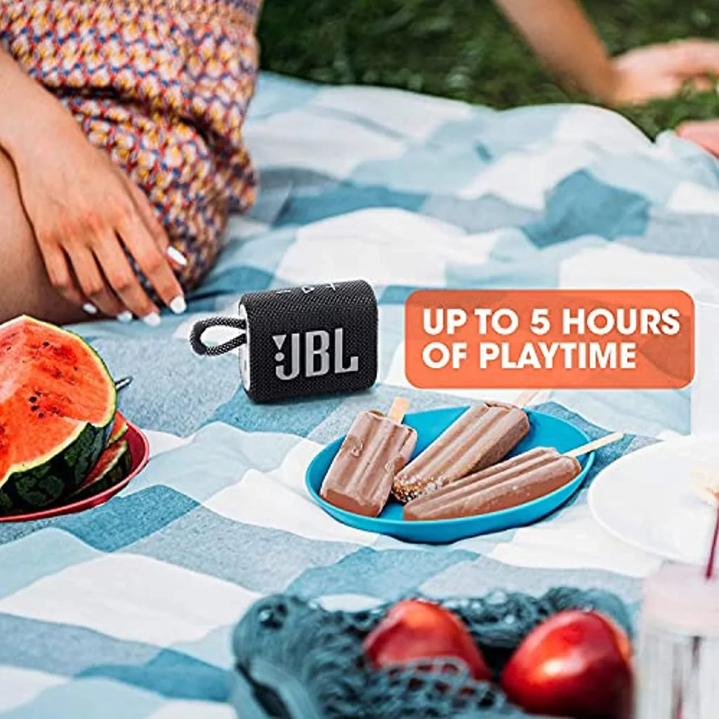Wireless IP67 Outdoor (Refurbished) (Blue) 3 Waterproof Portable Speaker Dustproof JBL Restored Go & Bluetooth