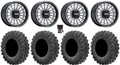 Contrast Cut Bk / MotoRavage Tires MetalFX Talon 15" X3 Maverick Pioneer Delta Can-Am / Wheels Honda 1000 32"