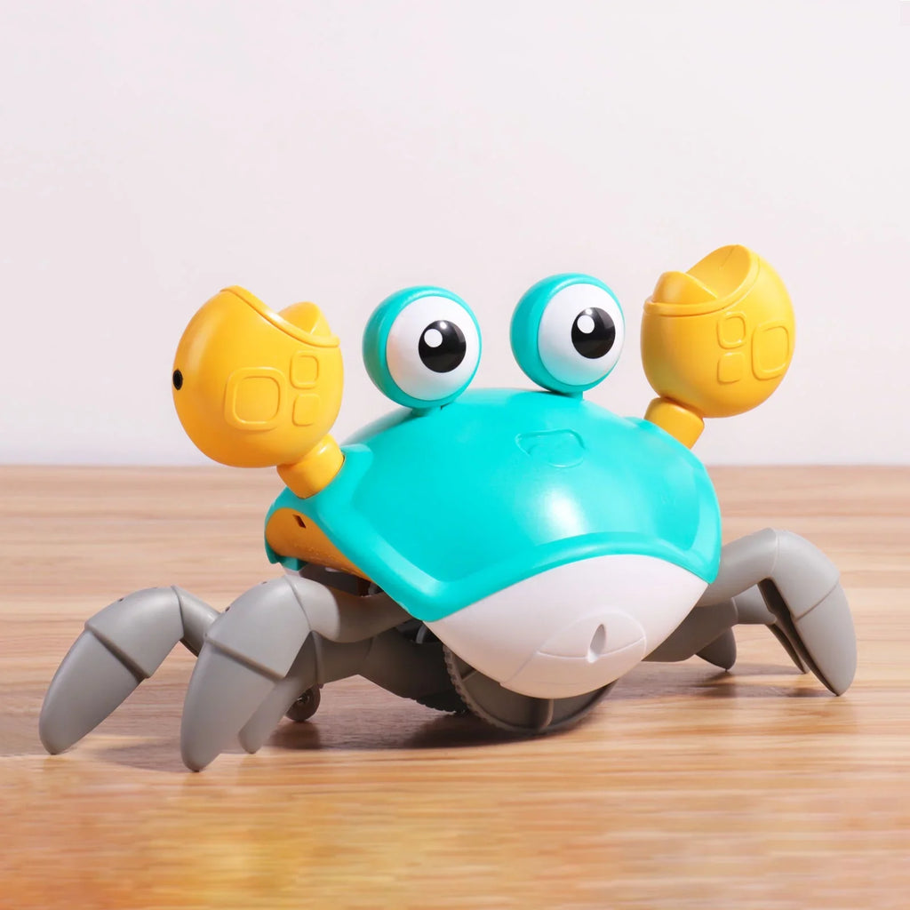 And Entertaining Kids Years And Crawl Crawling Little Cognitive Favorite And 6-12 Learning Tummy Kids - Light 0-6 Months Music Myron Gift Toddlers With Time, Development Crab Sensory For