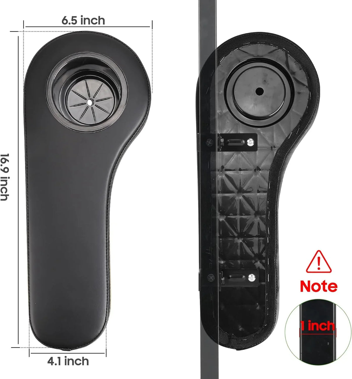 Car Without Armrests Drilling, 2 for Cup Black, Set Cart Yamaha Golf Club EZGO 10L0L Seat, Golf with Rear of Holder Cart