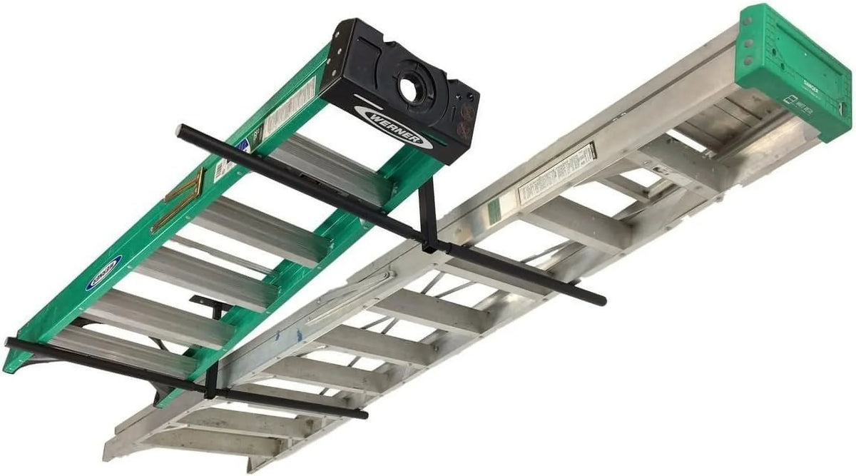 Storage Hi 2 Ladder Double Garage Hanger Ceiling And Storeyourboard Rack, Port Mount Organizer,