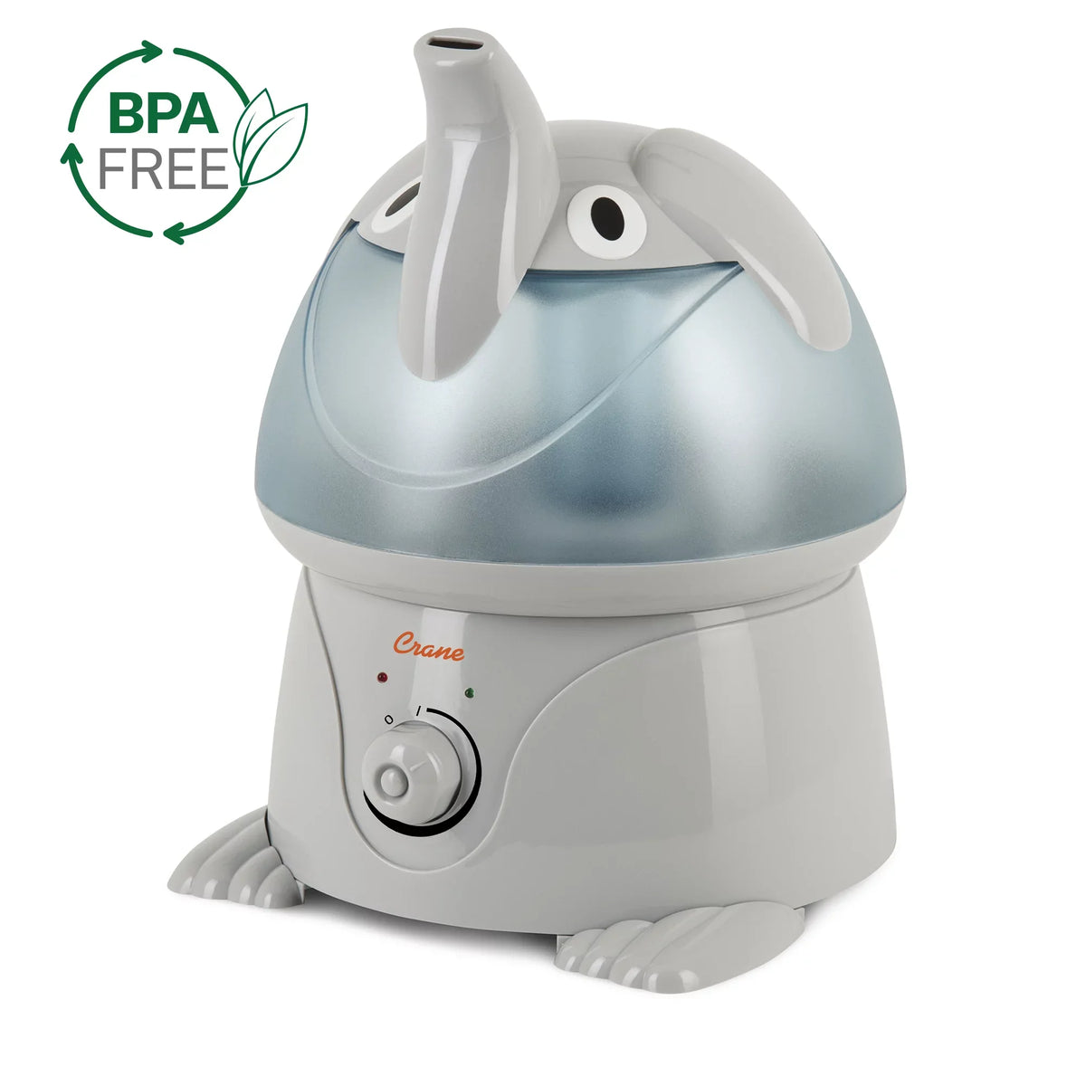 1 Crane EE-3186-1PK Gallon, Elephant, Humidifier, Ultrasonic Mist Adorable Cool