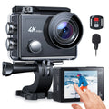 Camera Action Remote Control Underwater Camera Touch Cam 170° Waterproof EIS WF 24MP Angle 60FPS with Vlog 4K 40M Wide Camera Screen Sport