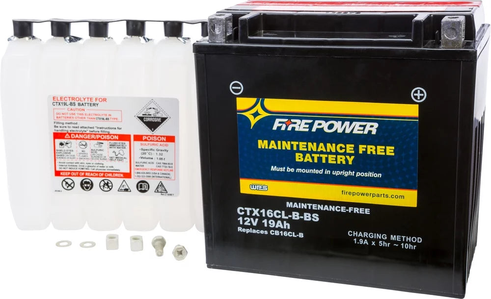 Battery Yamaha Cruiser Compatible Fire Power HO 2009-2018 Free (FY/FB1800-A) Maintenance With FX