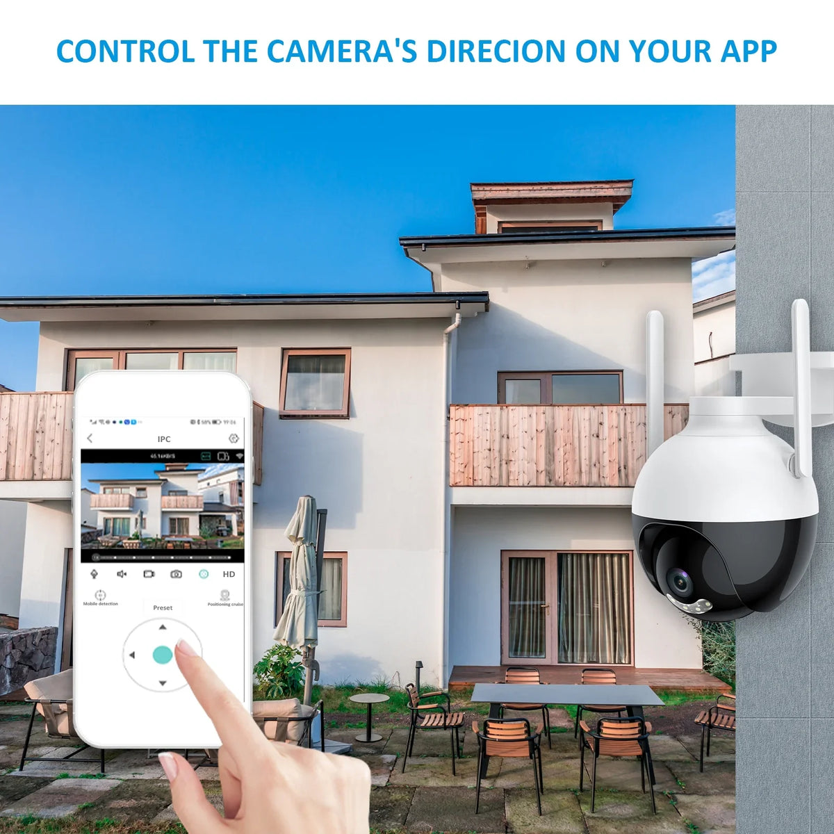 View Lixada Night Motion System 2-Way 4MP Access IP66 Remote IP Home Detection Vision Camera WiFi 360° PTZ Wireless Waterproof Color Audio