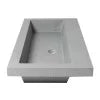 Trough for ABCO40TR Solid ALFI Sink Matte Concrete Bathroom the Gray 40" brand