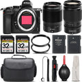 UV Lens Kit + Nikon + Storage + - Version f/1.8 VR Mirrorless + S + Filter with Z5 Backup Battery Case 35mm f/4-6.3 International Cleaning 64GB + Lens 24-200mm