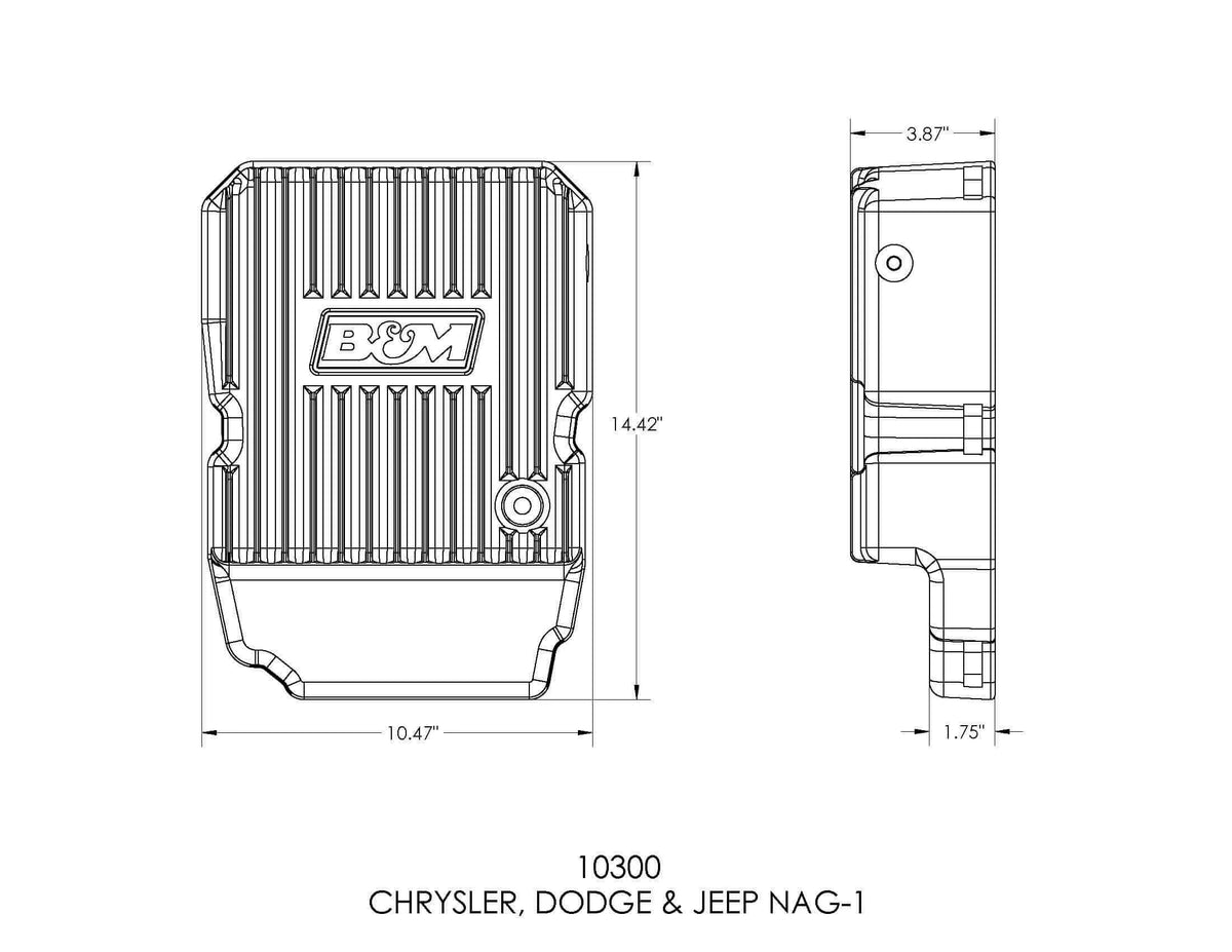 B&M JEEP CHRYSLER 300C CHEROKEE GRAND LAREDO/COLUMBIA/FREEDOM, Pan, 10300 Deep Transmission select: 2005-2006 TOURING 2005 Chrysler Fits NAG-1