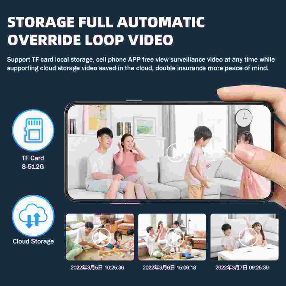 Detection, Camera, Home Motion Bulb with Vision Kepeak WiFi Clear Cameras Security