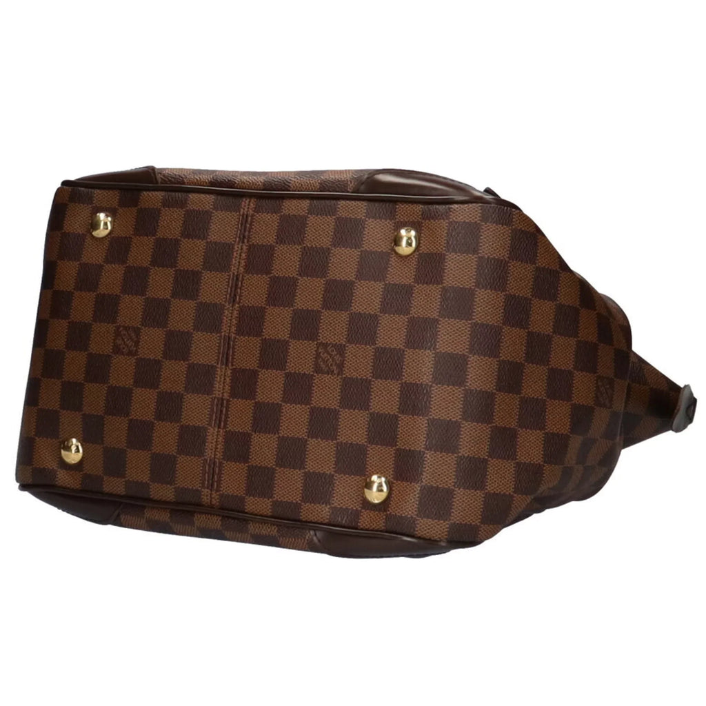 VUITTON Women's Brown Shoulder Damier Vuitton Bag Verona Used Canvas Louis Authenticated LOUIS MM