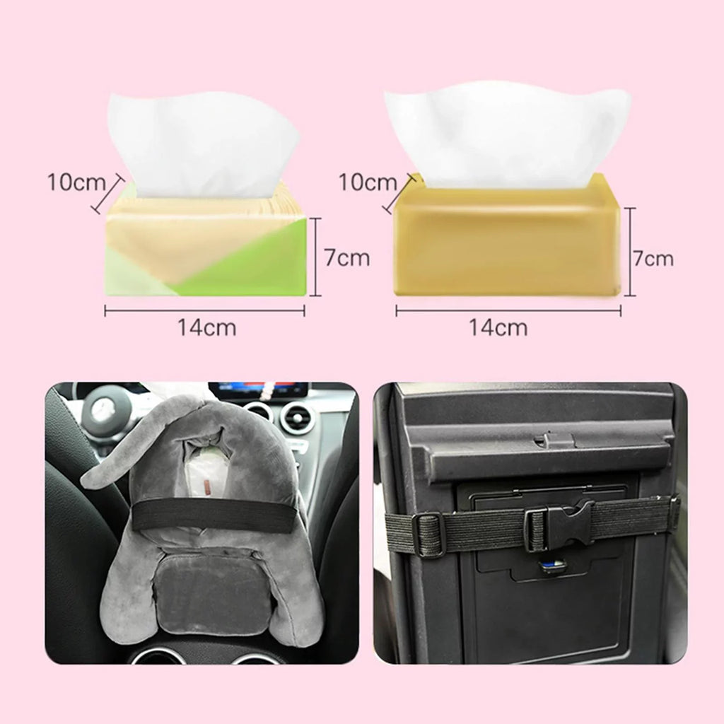 Comfortable Organizer Box for Cartoon Cartoon Tissue 2 Accessories Cute Home Monkey Holder Animal in1 Box Vehicle