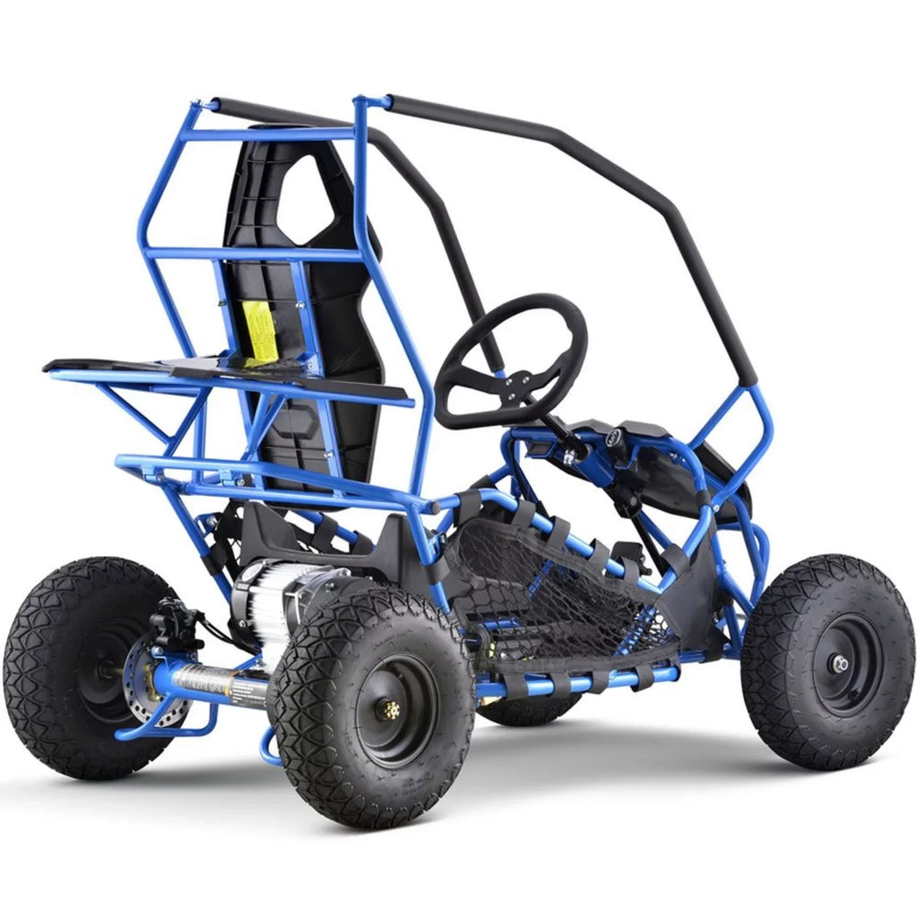 Maverick Blue Go Kart 1000w Electric 36v MotoTec
