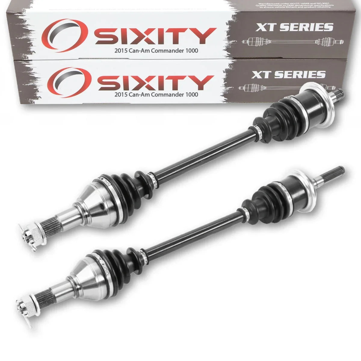 1000 compatible - Left Can-Am XT DPS XT-P Sixity Commander Right Front 4X4 XT Axle 2015 with 2 STD pc
