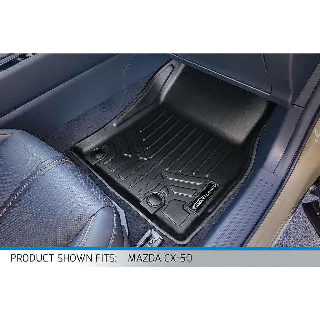 With Honda Liner 2023 Floor SMARTLINER Mat Custom HR-V Weather All Cargo Black Fit Compatible