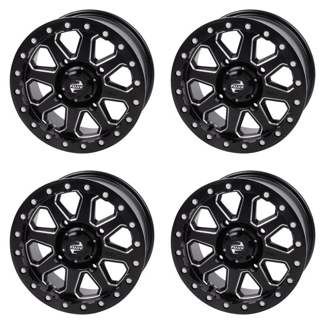 15X7 Wheel Pro Can-Am Hd10 3.0 + 2020-2023 Defender (4 Beadlock Uinta Pack) For Dps 4.0 4/137 Tusk Milled/black