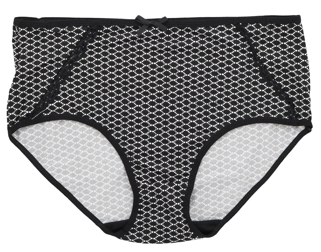 Panties Classic Hot Women's Florals) Black High Brief Size (X-Large, Sexy Delta Intimates Pink Rise Burke Plus (5Pr)