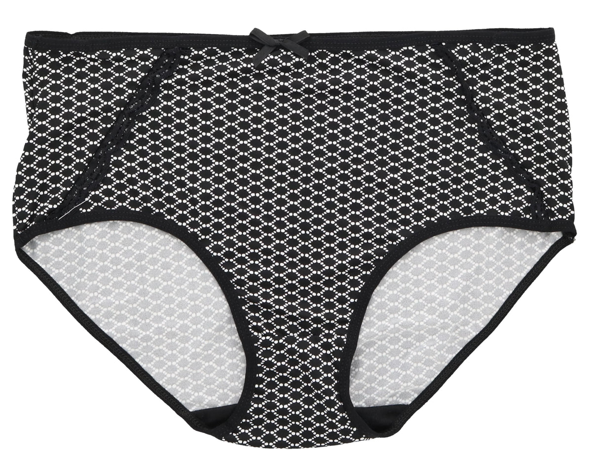 Panties Classic Hot Women's Florals) Black High Brief Size (X-Large, Sexy Delta Intimates Pink Rise Burke Plus (5Pr)
