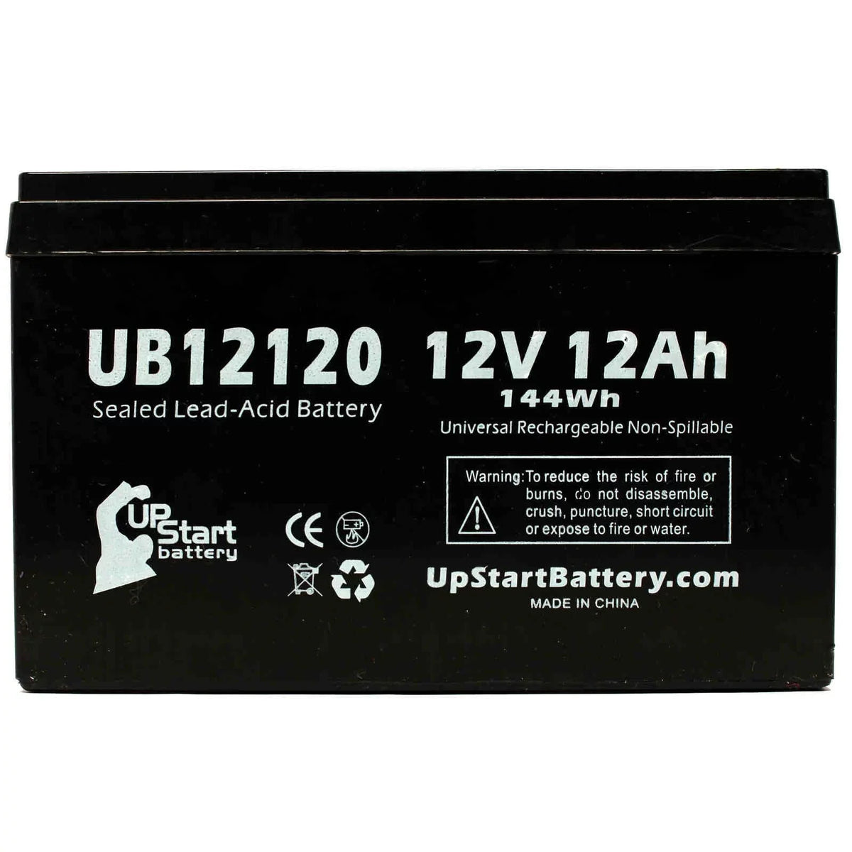SEA-DOO Terminal Includes F2 12000mAh, F1 Universal Sealed Supercharged to (12V, - UB12120 SLA) Terminal, Replacement VS SeaScooter Acid F1 - TWO 12Ah, AGM, Battery Battery Adapters Lead