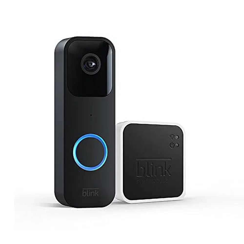 2 wired Two-way and Introducing Sync audio, — (Black) Alexa and HD wire-free chime + Blink enabled video, alerts Video Doorbell motion Module or | app