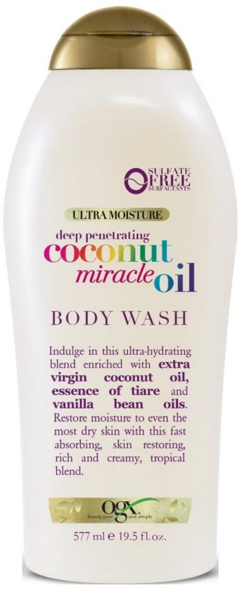 Oil, Free, Coconut Body Creamy Extra + 19.5oz, Sulfate Wash 3-Pack Ogx