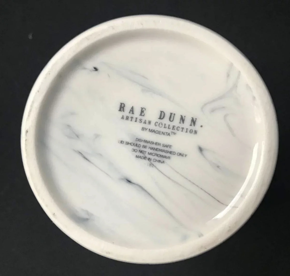 (SMALL Home with Marble wood lid SUGAR Rae Dunn Canister size)