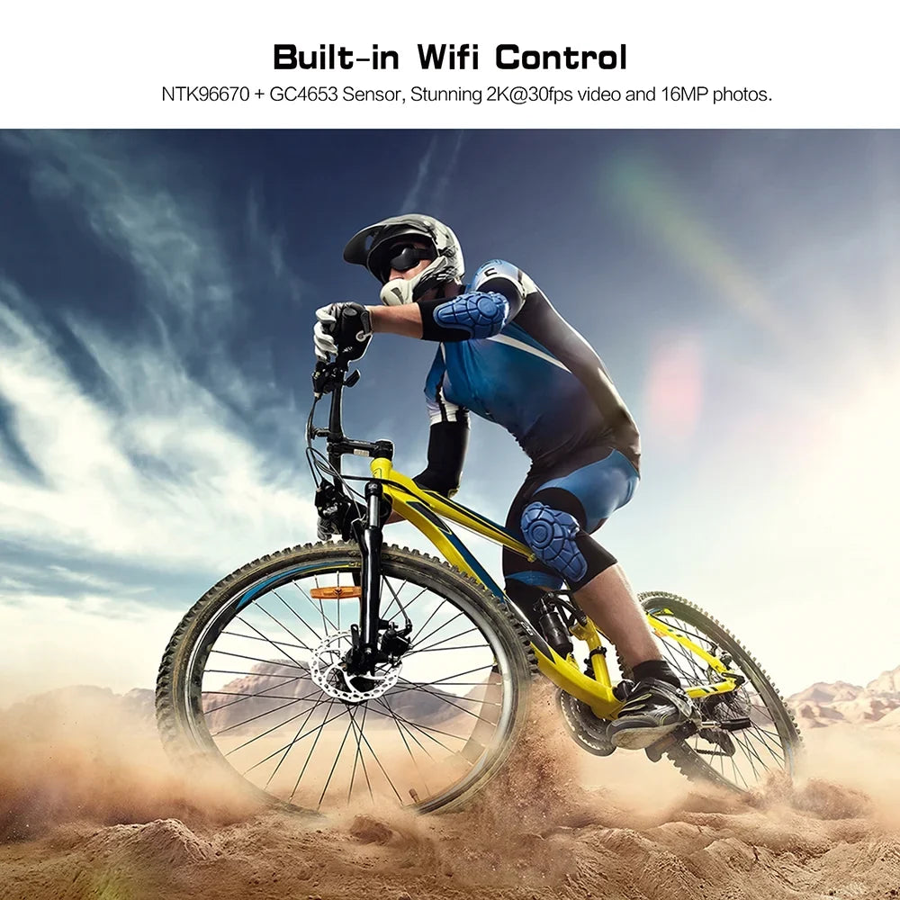 Helmet SOOCOO WiFi 4K mounted Head Camera APP Waterproof Camera,