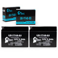 Battery 12V, Replacement SR400 Factory Free, Yamaha Activated, 400CC Battery Motorcycle (FI) 2-Pack 2.3Ah, UpStart Maintenance UB-YT4B-BS 2012 -