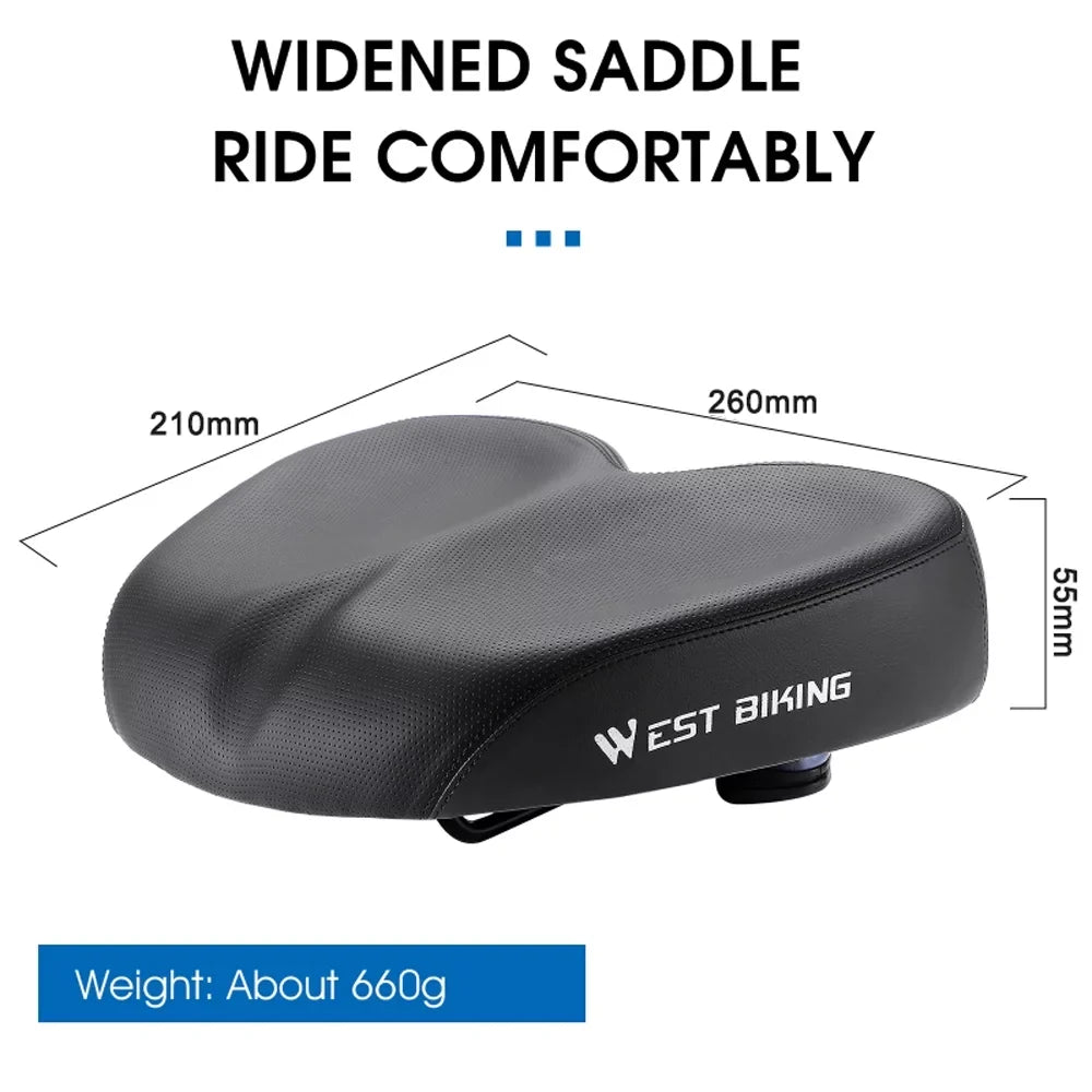 Design Comfortable Bike Aibecy Road Saddle Replacement Widen Cushion for Thicken Ergonomic Shockproof Distance Riding Long