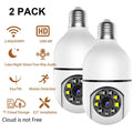 Monitor Infrared with Bulb IP Night HD Vision, 1080P Wireless (Supports 2.4G 2PCS Cam Camera, &5G White E27 WIFI Camera, Security Light Security Wi-Fi)