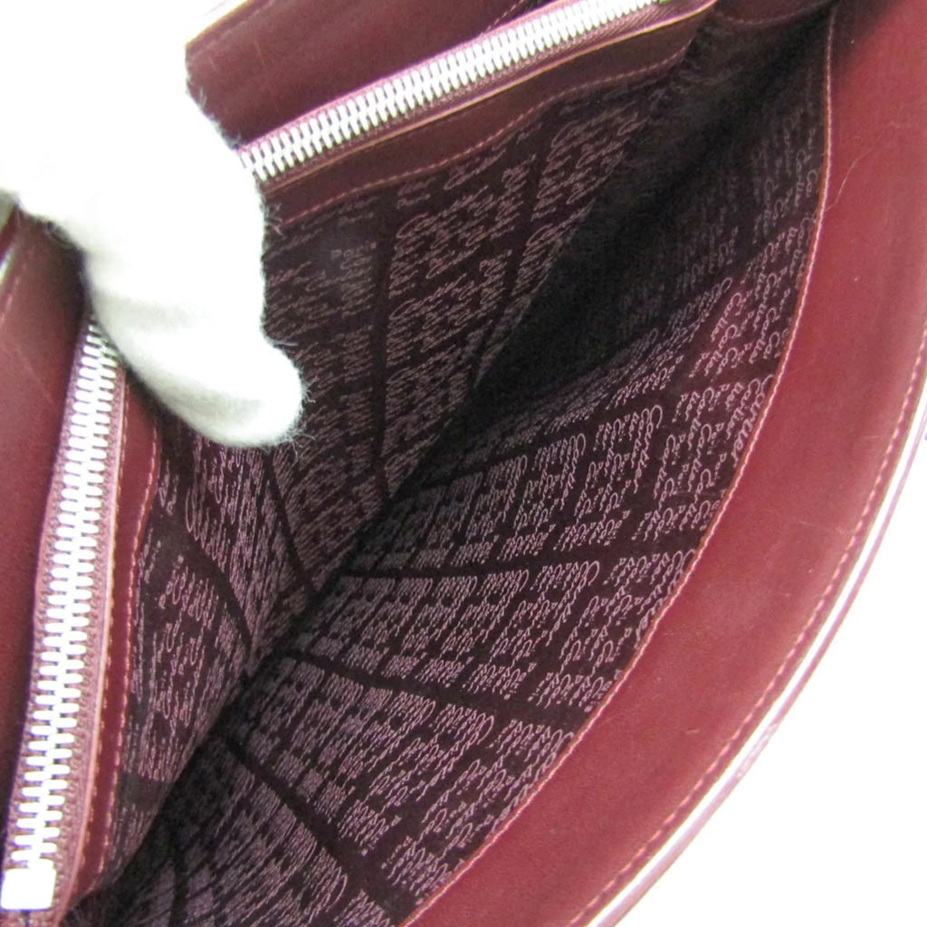 Tote Leather Women's Cartier Bordeaux Pre-Owned Bag (Good) Cabochon