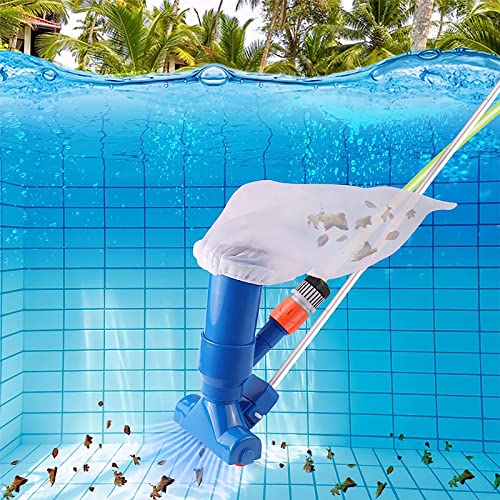 Hose for Spa Handheld Poles with Above Vacuum to Upgraded of Cleaner Ground Garden 60", Portable Jet Pool Vacuum Pool Fountains Handheld Attaches Net, Skimmer Pond Cleaner Pool Section Pool 4