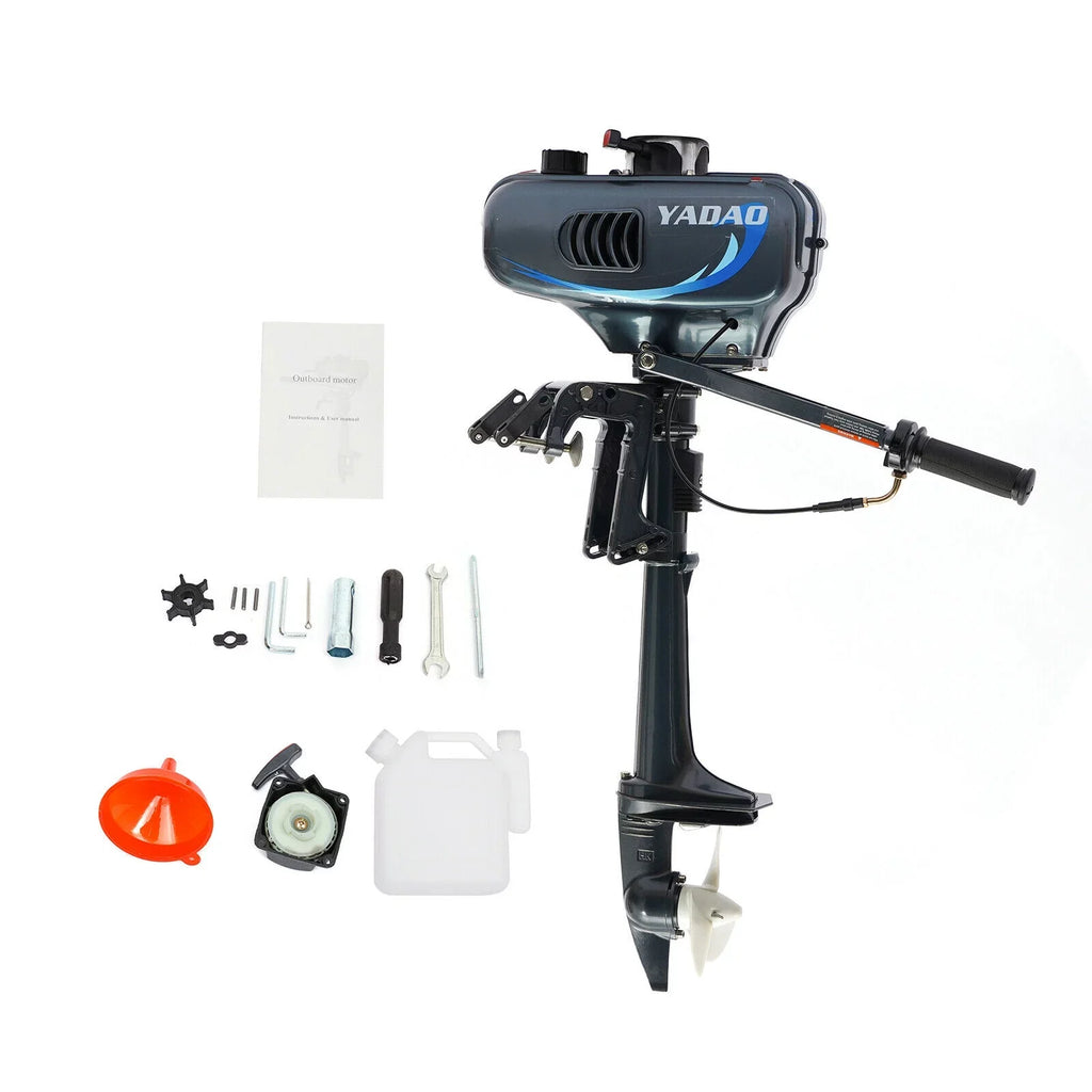 HP Water Engine Boat 3.5 Boat Motor Fishing Engine 2-Stroke with System Cooling Outboard