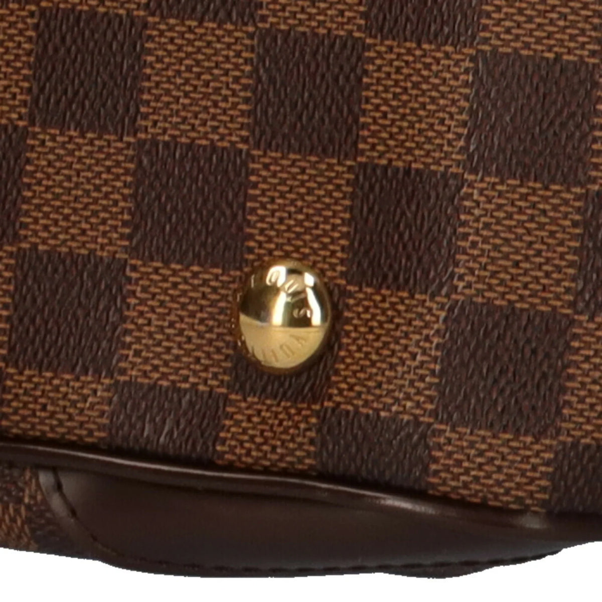VUITTON Women's Brown Shoulder Damier Vuitton Bag Verona Used Canvas Louis Authenticated LOUIS MM
