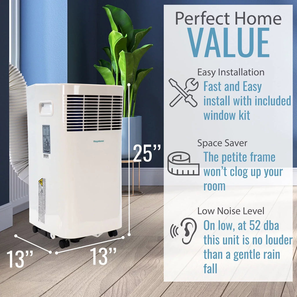 Air Keystone a Remote BTU Portable Sq. Room with Ft. Conditioner I up for 250 5,000 115V Sense to Control