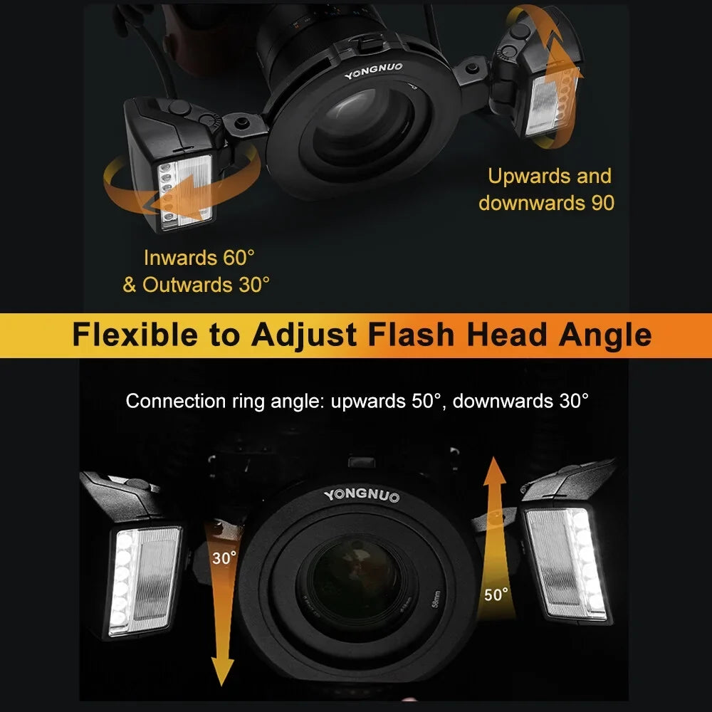 lamp,A7III A7C A6500 7pcs A7IV A9II 3s Head A7R 7pcs Time Flash Camera A7S A6300 A7IV III Time III 5600K Camera A9II Speedlite Dual lamp Auto/Manual TTL Adapter A6600 A7R TTL YONGNUO ro