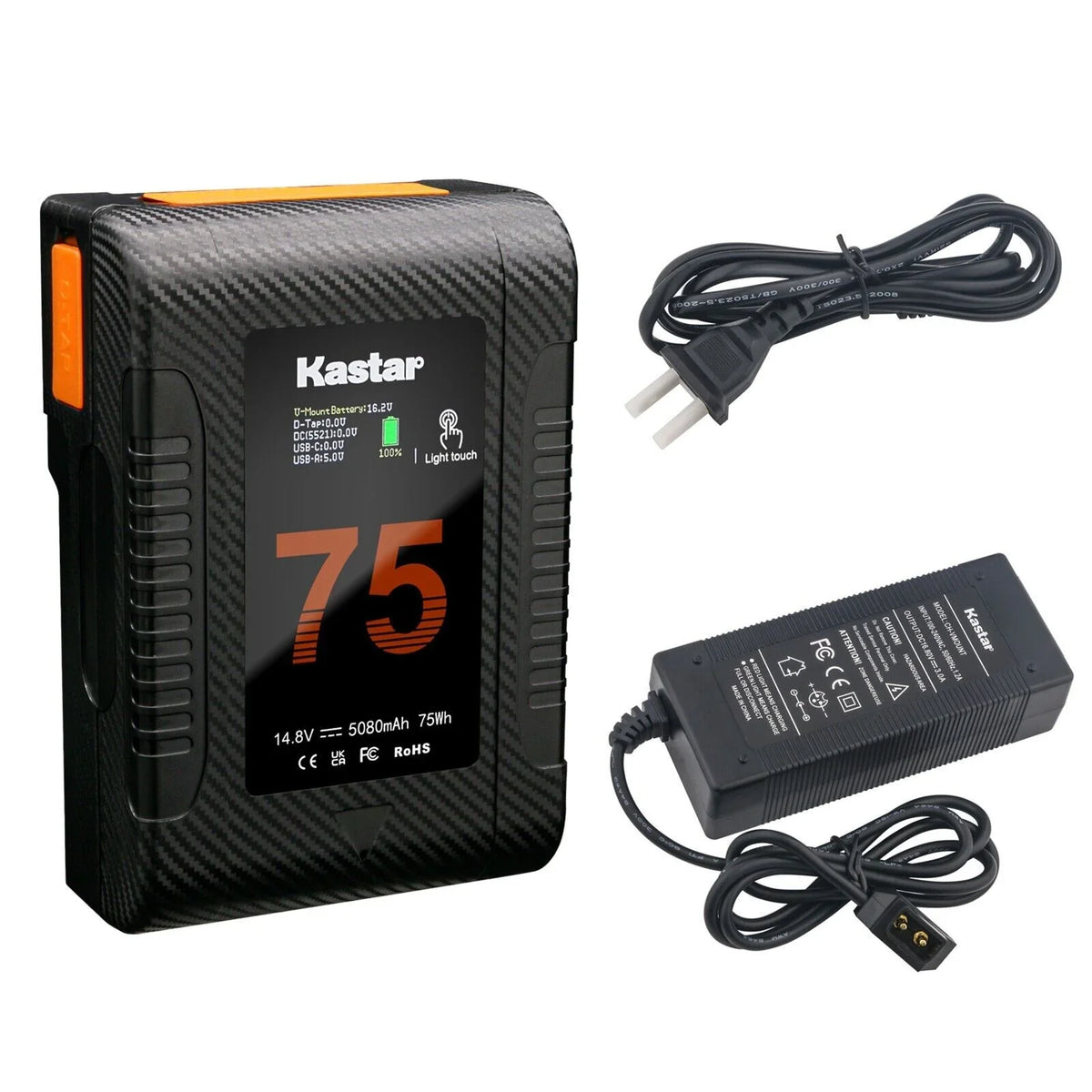 BP-Z75W D-Tap HDW-790WSP HDW-800P HDW-730 HDW-790 Compatible Charger and HDW-S280 Battery 1-Pack HDW-800 HDW-750CE HDW-750P Camera HDW-F900 HDW-F900H with HDW-750 Sony HDW-F900R Kastar HDW-730S