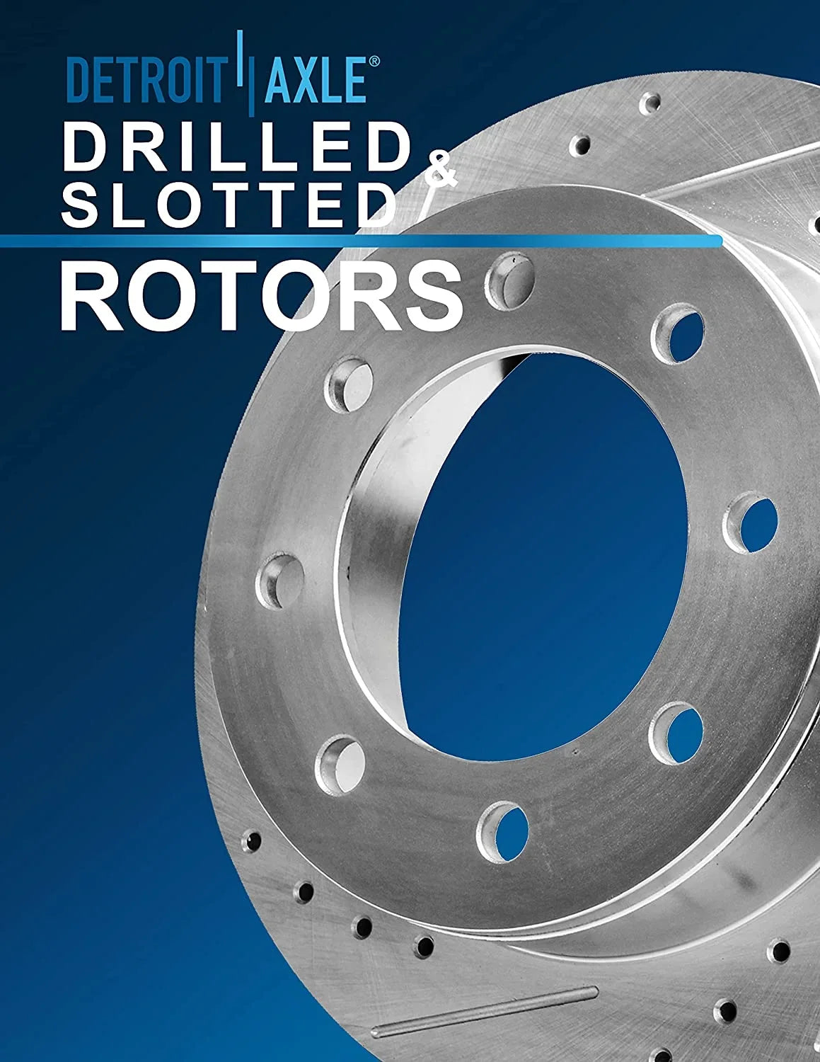 Ford 8 Rear Kit Lugs Excursion Drilled 2001 Slotted Brakes F-350 - 99-04 for 2004 Duty 2003 Axle Detroit Brake & F-250 Brake Super Ceramic 2002 1999 Replacement 2000 Rotors Pads