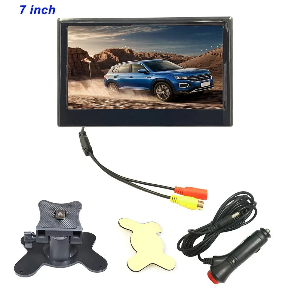 IR Rear LCD Truck View and 7\\\" Lorry Tractor Backup Camera Monitor Reversing Kit Gerich