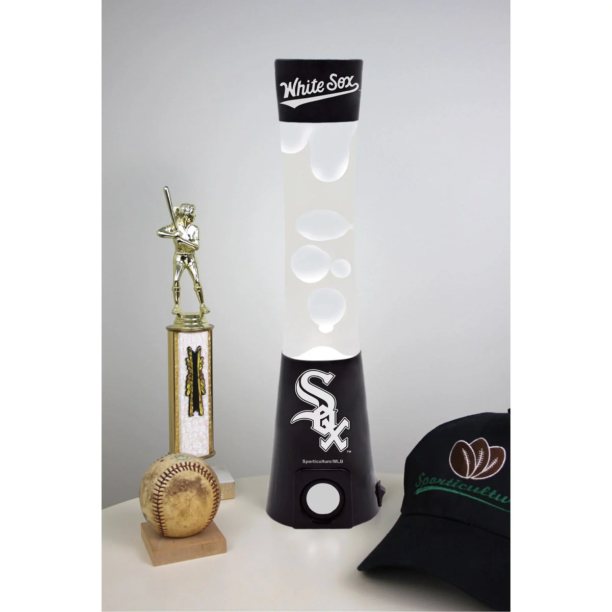 WHITE MAGMA LAMP SPEAKER CHICAGO SOX