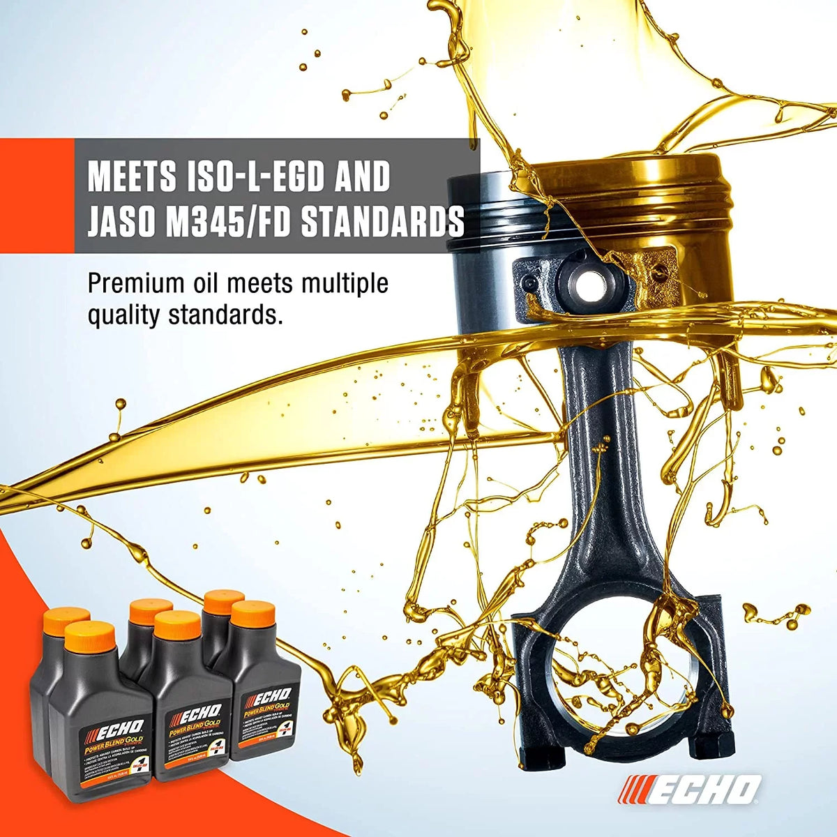 oz Mix Gold (1 50:1 128 Blend Gal.) Echo fl Power for 2-Stroke 6450050G 2-Cycle Oil