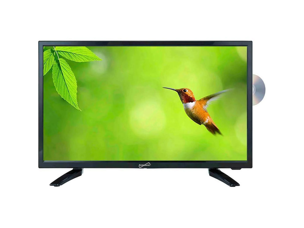 USB Volt HDTV and 19" with Reader DVD Supersonic (SC-1912) Card SD Player LED ACDC 12 HDMI