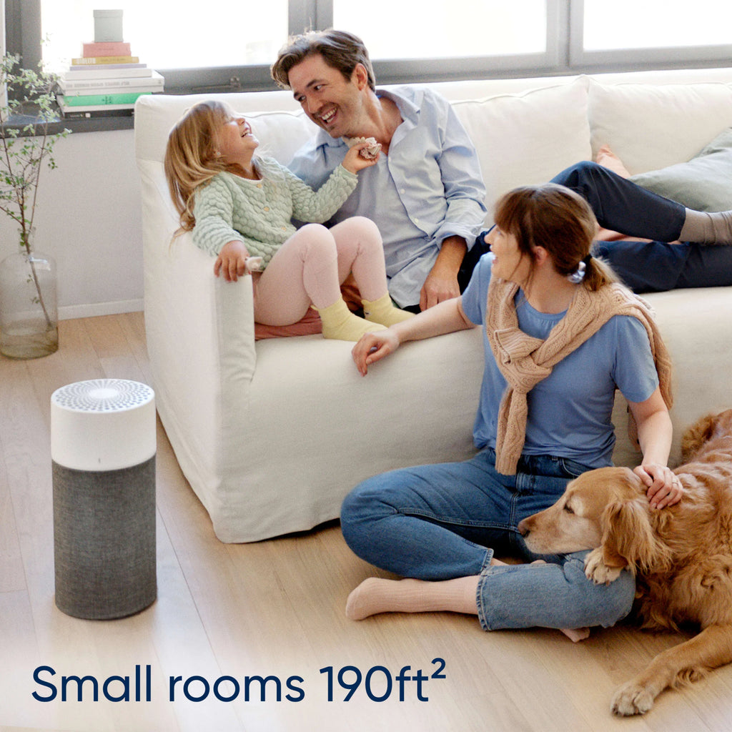 Blueair with Bacteria Mode and Auto HEPA Pure Room Small Technology Viruses Dust, with Washable for Purifier Smoke, Pollen, Blue Pre-Filter Allergies, and Auto 411 Silent Air Dander, Pet