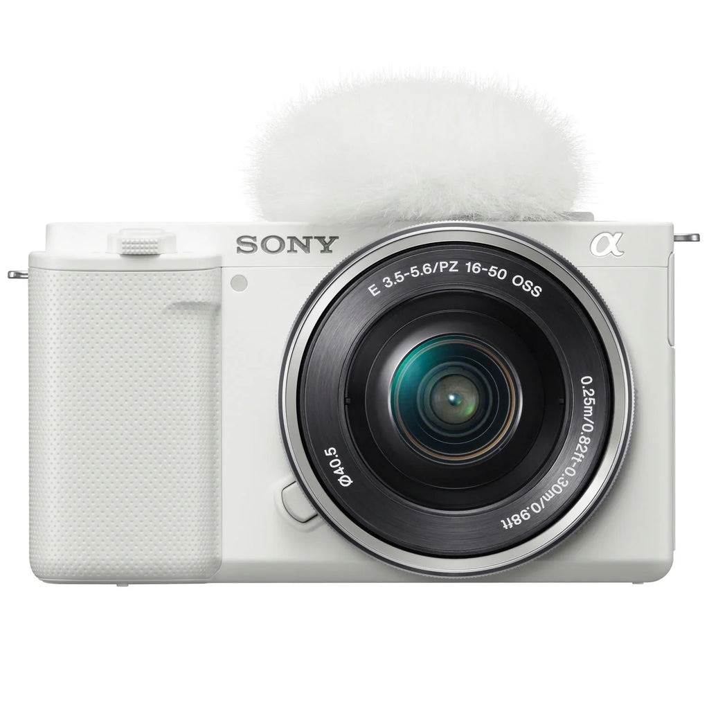Camera Telephoto Bundle + ZV-E10 Lens + Mirrorless & Battery 16-50mm Case & Angle ILCZV-E10L/W Kit Accessories Deco Sony with White Set Wide Lenses + Extra Gear Vlog Alpha 2 55-210mm APS-C Filter +