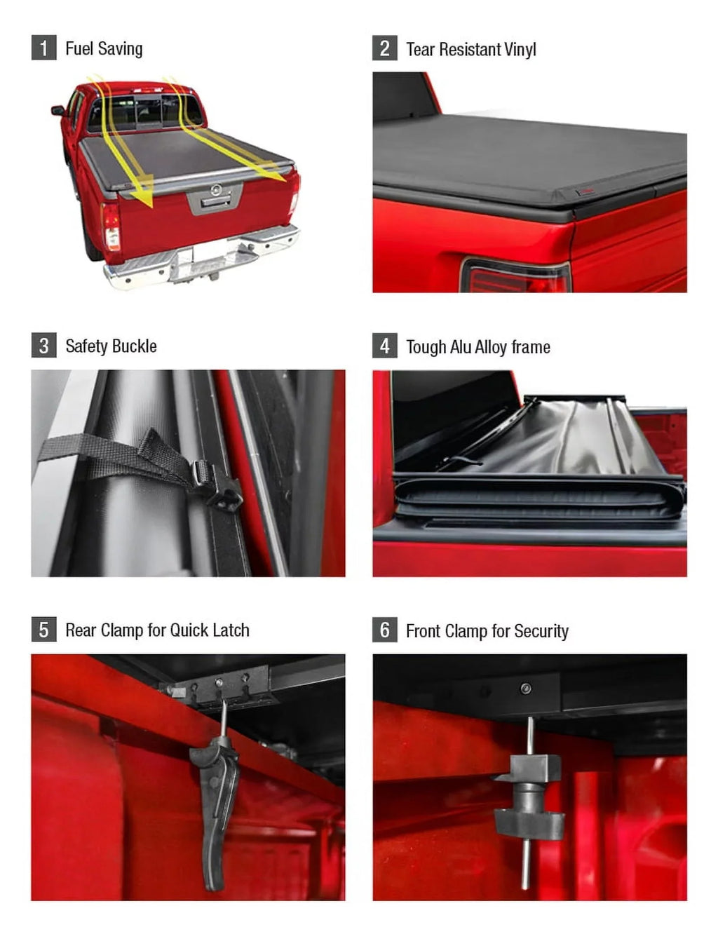 Soft Cover Truck 1500; 2009-2018 Tonneau Bed MaxMate Bed Dodge Classic 5'7" Quad-fold (67") 2019-2023 Ram Compatible | TCD484015 | with